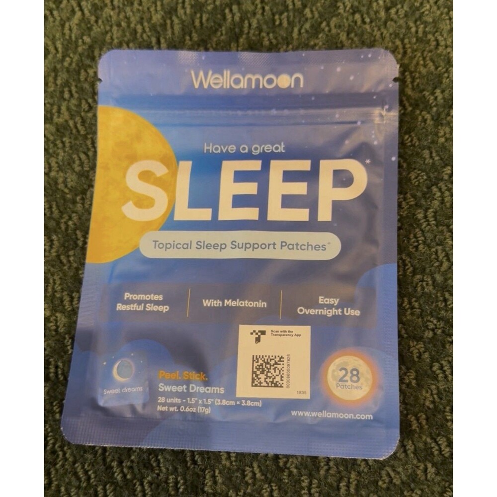 Wellamoon Sleep Support Single Pack Of 28 Patches Melatonin EXP:2027